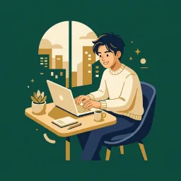 個人事業主・フリーランス向けクイックファイナンスのイラスト